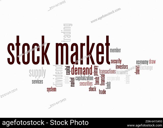 Stock market word cloud