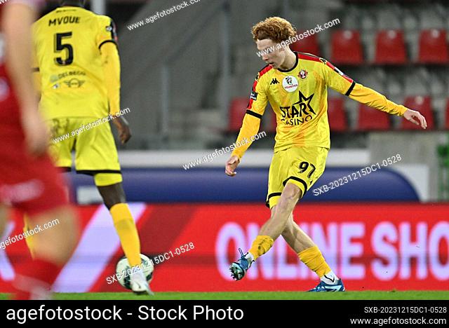 Lilian Raillot (97) of FC Seraing pictured during a soccer game between SV Zulte Waregem and Seraing during the 16 th matchday in the Challenger Pro League...