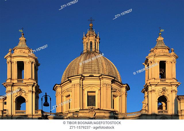 Italy, Lazio, Rome, Piazza Navona, Sant Agnese in Agone Church
