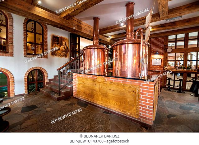 Hotel and Kashubian crown brewery. Centre for education and regional promotion. Szymbark, village in Pomeranian Voivodeship, Poland