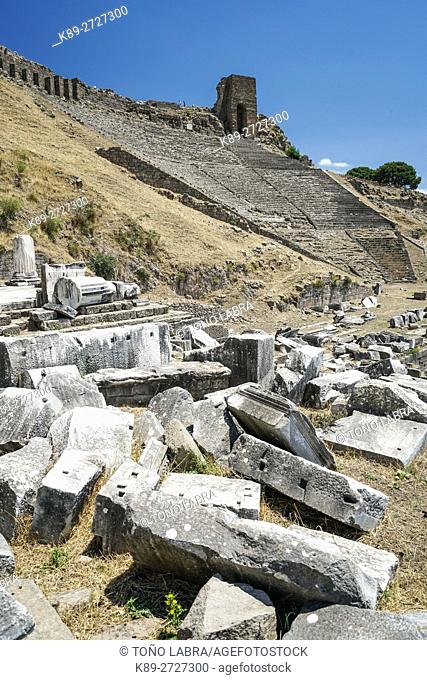 Dyonisos Temple. Pergamon. Ancient Greece. Asia Minor. Turkey