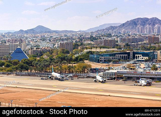 Overview Eilat Airport, Israel, Asia
