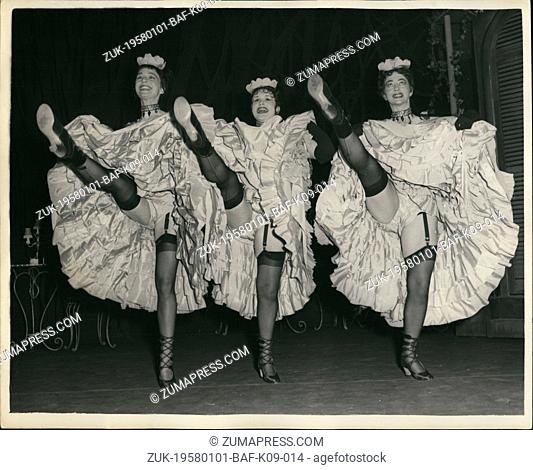 Jan. 01, 1958 - Rehearsing for Franz lehar's operetta 'The Merry widow' at Sadler's Wells. On Jan 20th at Sadlers, wells Theatre