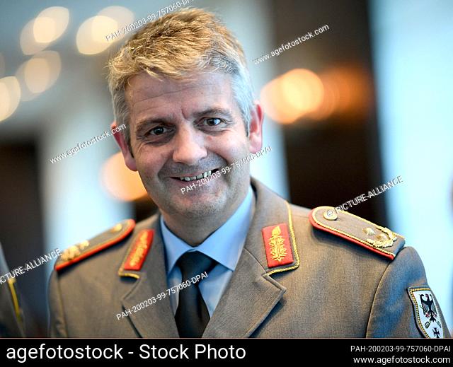 03 February 2020, Berlin: Alexander Sollfrank, Major General of the Army of the German Federal Armed Forces, at the Bundeswehr Conference 2020