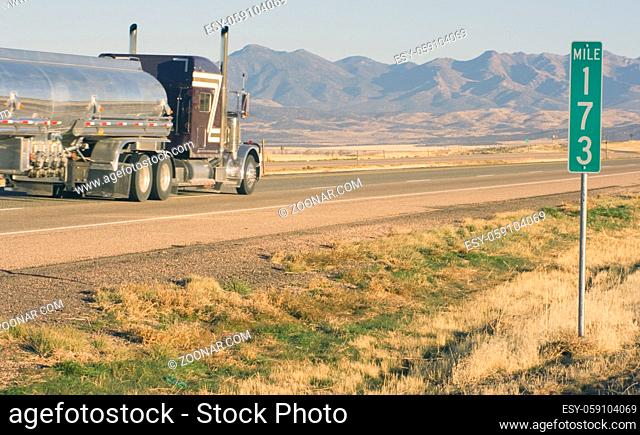 Semi Truck by Mile 173
