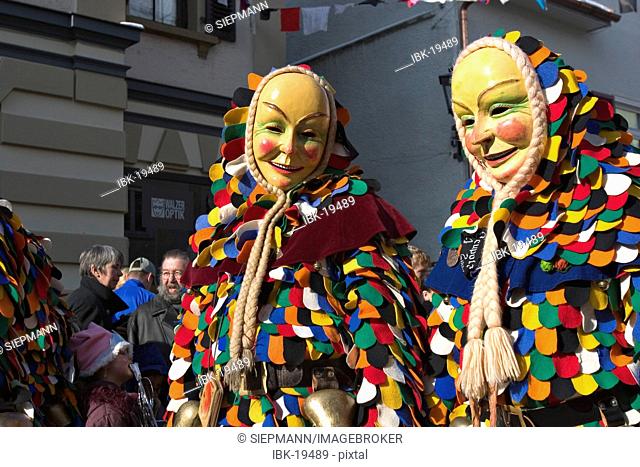 Carnival parade in Isny im Allgäu - Narrenzunft Leupolz - Germany