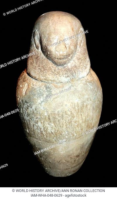 Canopic jars were used by the ancient Egyptians during the mummification process to store the and preserve the viscera of their owner for the afterlife