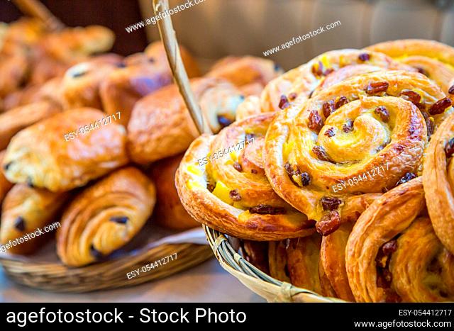 assortment of french pastries