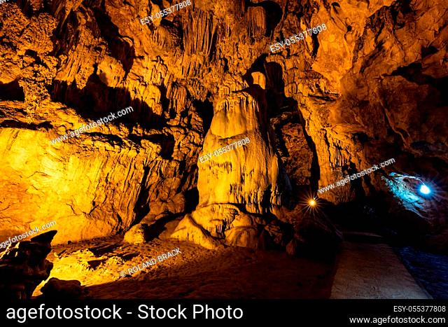 The Nguom Ngao Cave at Cao Bang in Vietnam