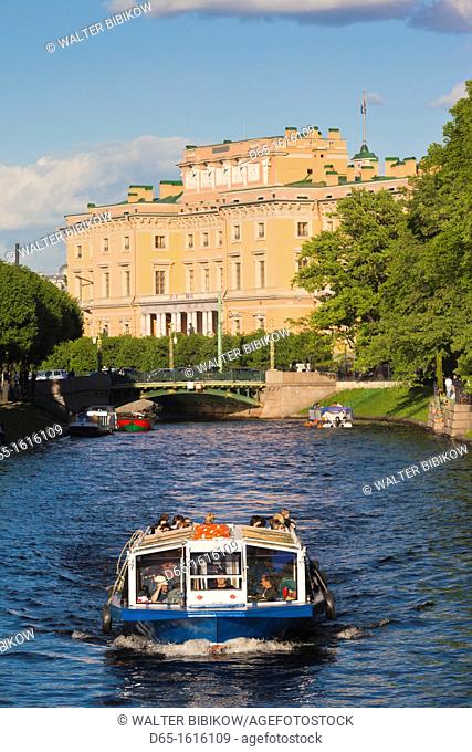 Russia, Saint Petersburg, Center, Mikhailovsky Castle on the Moyka River