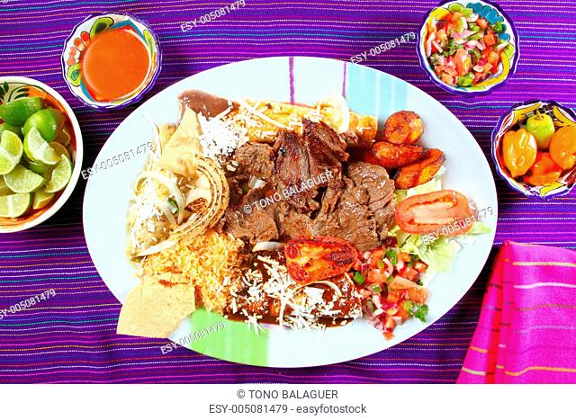 Arrachera beef flank steak Mexican dish chili