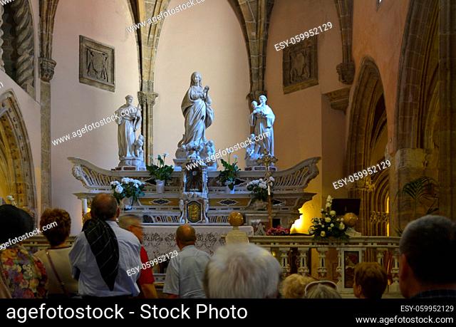 Italien, Italia, Sardinien, Alghero, Kirche innen, Chiesa di San Francesco Saremar
