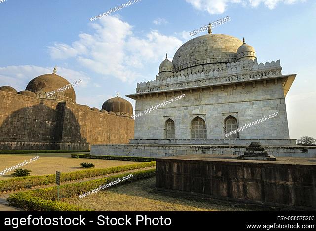 Tomb of Hoshang Shah in Mandu, Madhya Pradesh, India. It is the oldest marble mausoleum in India