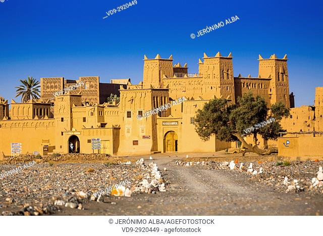Hotel Kasbah Amridil, Dades Valley, Skoura oasis Palm Grove. Morocco, Maghreb North Africa