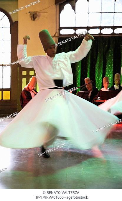 Turkey, Istanbul, whirling dervishes ceremony