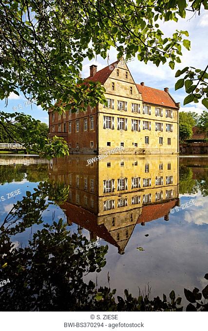 castle Huelshoff, birth house of Annette von Droste-Huelshoff, Germany, North Rhine-Westphalia, Havixbeck
