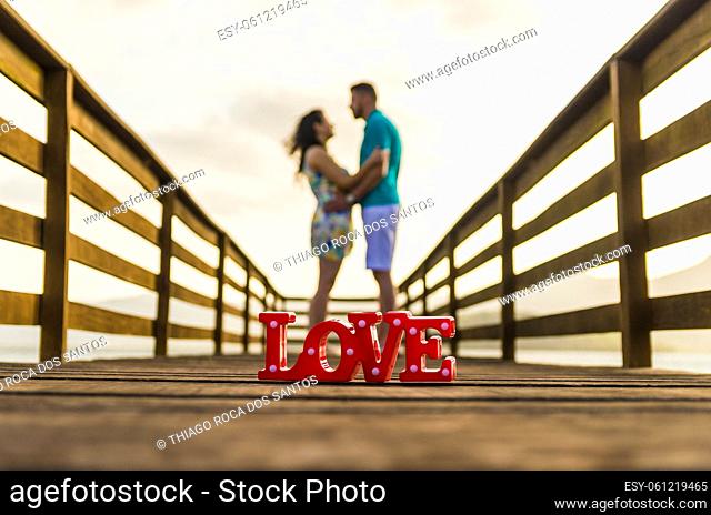Pre wedding couple and amazing landscape in Torres beach