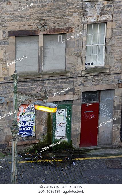 Hinterhof an der Carlton Road in Edinburgh, Foto: Robert B. Fishman, ecomedia, 31.10.2012