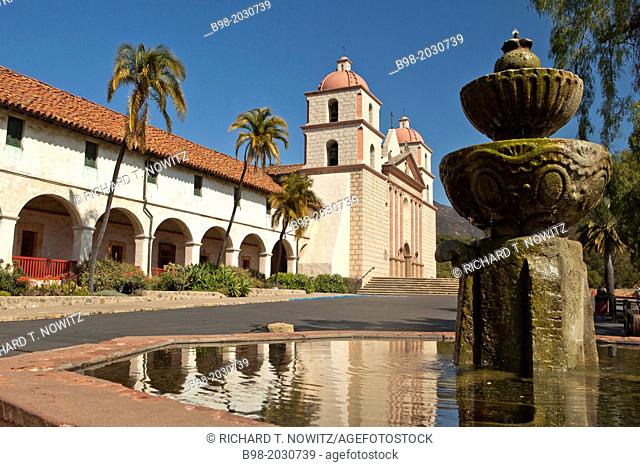 The Old Mission in Santa Barbara, California.	1015
