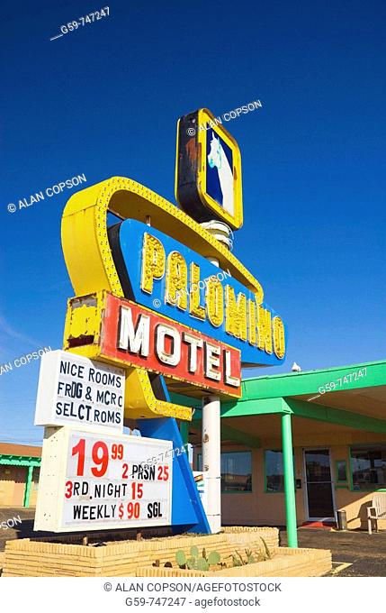 USA  New Mexico  Route 66  Tucumcari  Palomino Motel