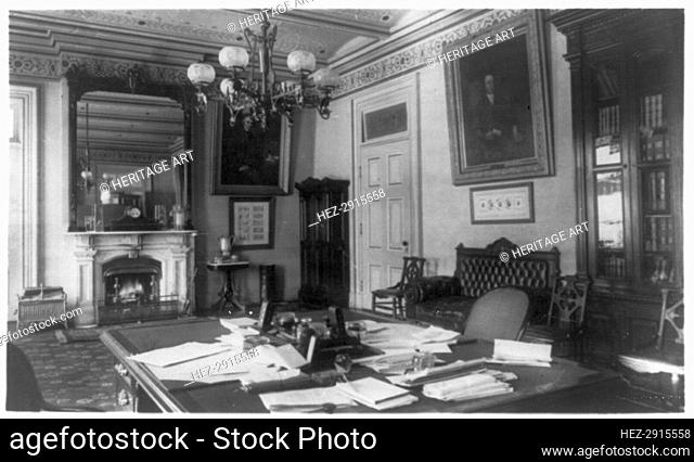 Treasury Department - Secretary of the Treasury Department's office, between 1890 and 1950. Creator: Frances Benjamin Johnston