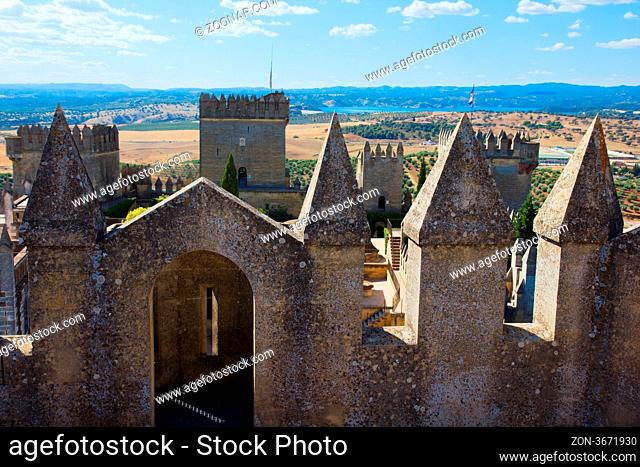 fotification of of Almodovar del Rio castle, Cordoba, Spain
