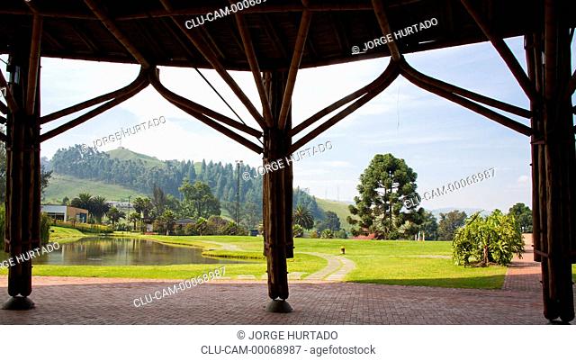 Wooden Pavilion, Recinto del Pensamiento Jaime Restrepo Mejia, Manizales, Caldas, Colombia