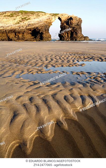 The Cathedrals beach. Lugo provence. Galicia. Spain. Europe