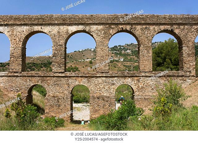 Roman aqueduct -first century, Almuñécar, Granada-province, Region of Andalusia, Spain, Europe