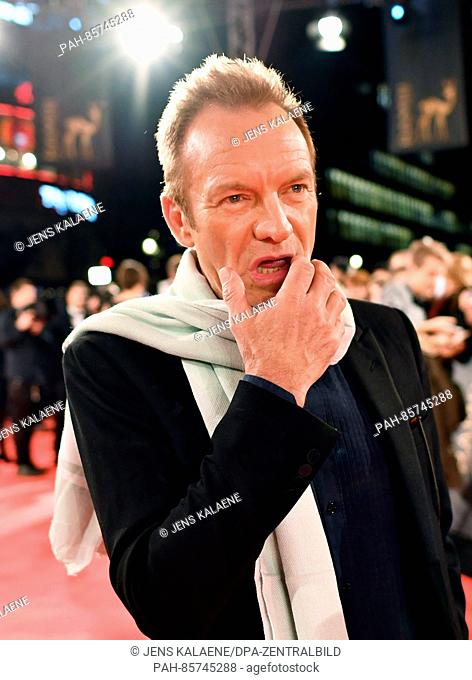 Sting arrives at the 'Bambi' award ceremony in Berlin, Germany, 17 November 2016. The 'Bambi' award ceremony was hosted for the 68th time