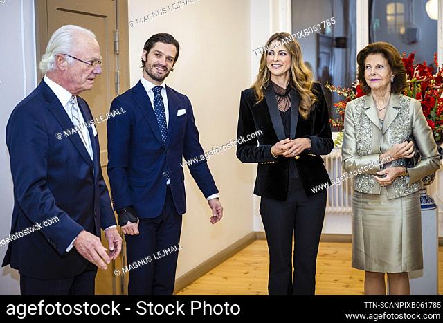 King Carl Gustaf, Prince Carl Philip, Princess Madeleine and Queen Silvia attend a concert at Lilla Akademien on the occasion of the Queen's 80th birthday at...