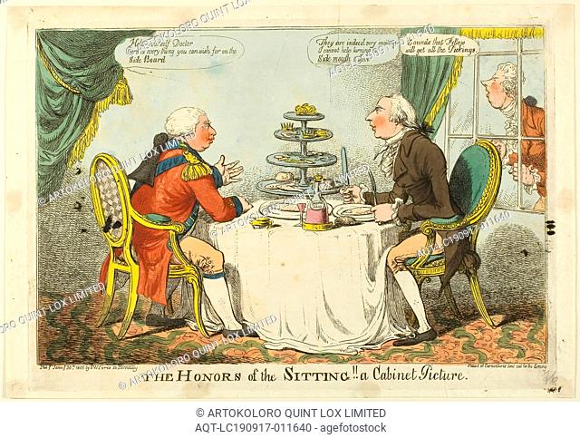 The Honors of the Sitting, published January 30, 1805, Charles WIlliams (English, active 1797-1830), published by S. W. Fores (English, active 1785-1825)