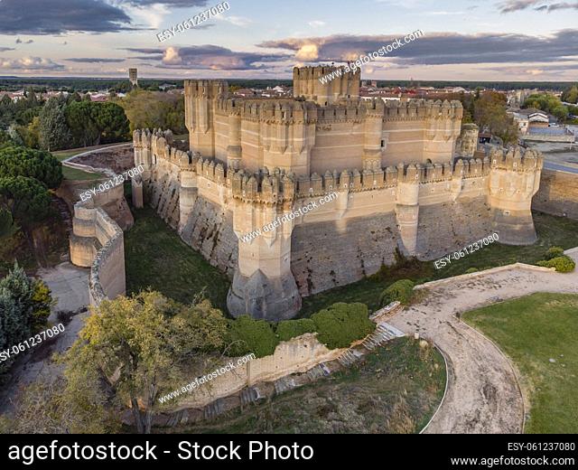 Coca castle, XV century, Gothic-Mudejar, Coca, Segovia province, Spain
