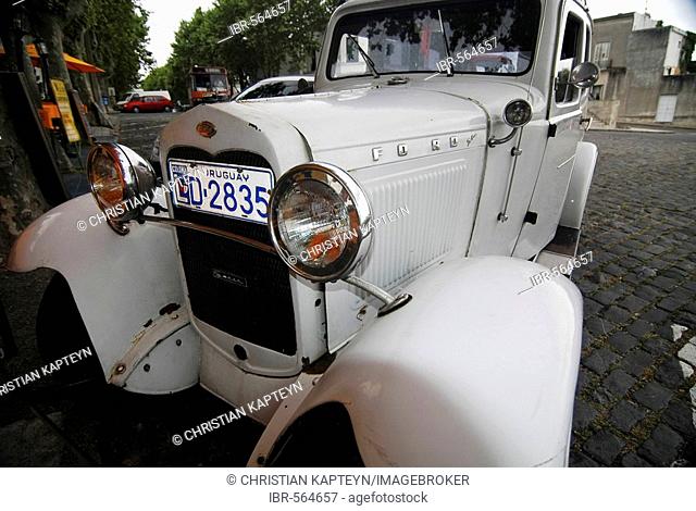 Vintage car in Colonia, Uruguay