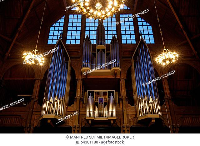 Organ, church of Kiruna, Norrbotten County, Sweden