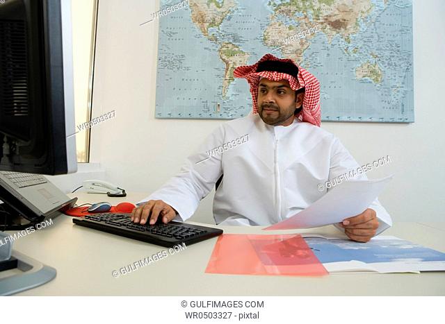 Arab businessman in the office