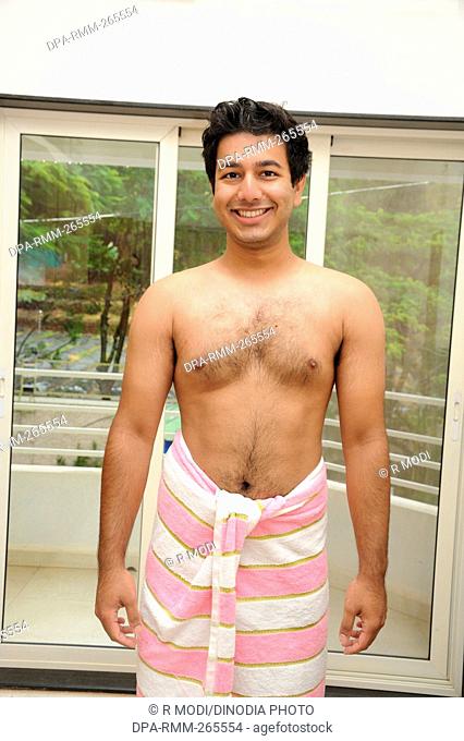 Young Boy in Bath towel, India, Asia, MR#125