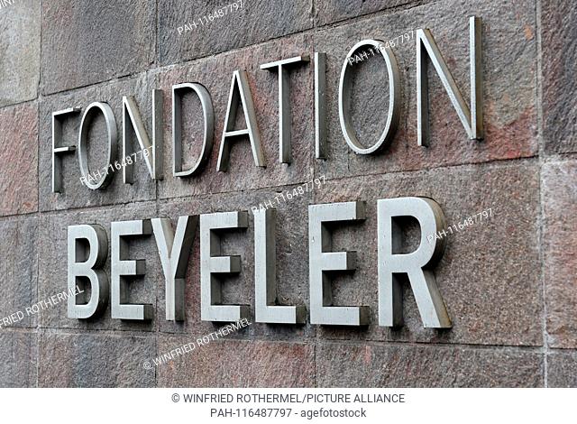 Logo Fondation Beyeler, Riehen, Feb. 1, 2019 | usage worldwide. - Riehen/Switzerland