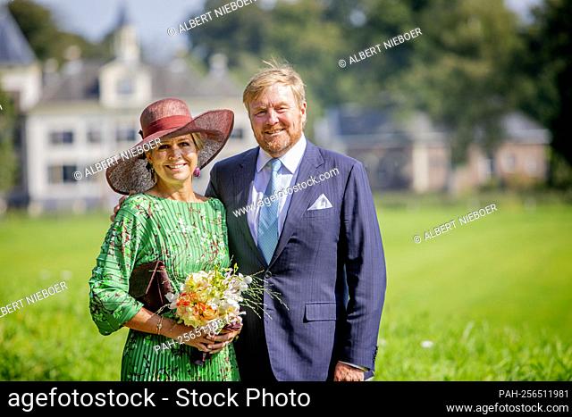 King Willem-Alexander and Queen Maxima of The Netherlands at the IJsselhoeve De Riet in Olst-Wijhe, on September 14, 2021