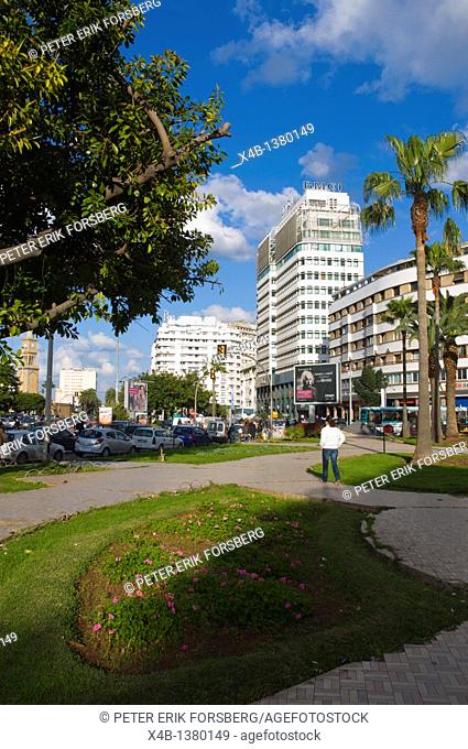 Place des Nations Unies square central new town Casablanca central Morocco northern Africa