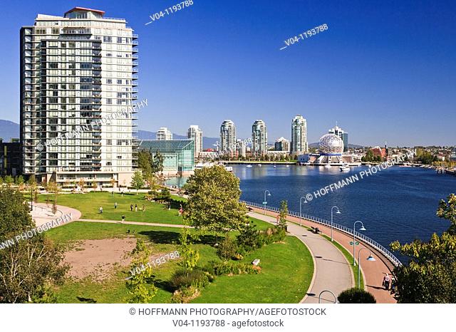 World Science Center and skyline of Vancouver, British Columbia, Canada