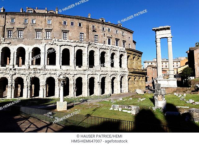 Italy, Lazio, Rome, historical center listed as World Heritage by UNESCO, Teatro di Marcello