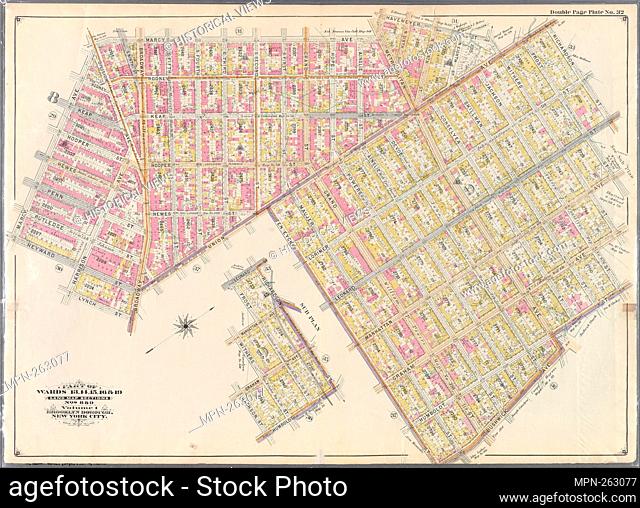 Double Page Plate No. 32: [Bounded by Marcy Ave., Metropolitan Ave., N. Fifth St., Havemeyer St., Withers St., Union Ave., Richardson St., Leonard St