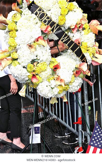 Memorials have been setup by fans for the late Robin Williams outside Hollywood's Laugh Factory club and by the comedic actor's star on the Hollywood Walk of...