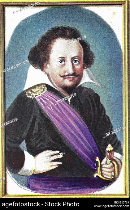 Carl Gustaf Wrangel, also Carl Gustav Wrangel, 23 December 1613-5 July 1676, high-ranking Swedish nobleman, statesman, and military commander in the Thirty...