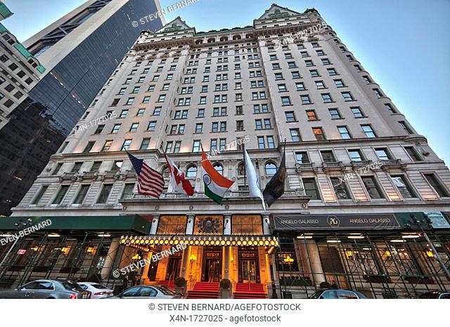 The Plaza Hotel owned by Fairmont Hotels in Manhattan, New York City, United States of America