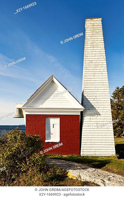 Pemaquid Point Light Station Fog Bell House, Muscongus Bay, Bristol, Maine, USA  1827