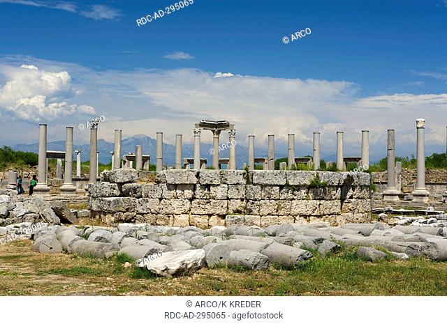 Excavations in Perge, Turkish Riviera, Turkey
