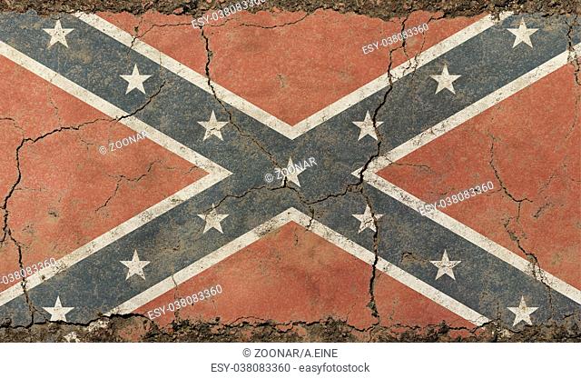 Old grunge vintage American US Confederate flag