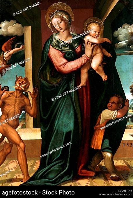 The Madonna of Perpetual Help, 1538-1540. Creator: Cardisco, Marco (c. 1486-c. 1542)